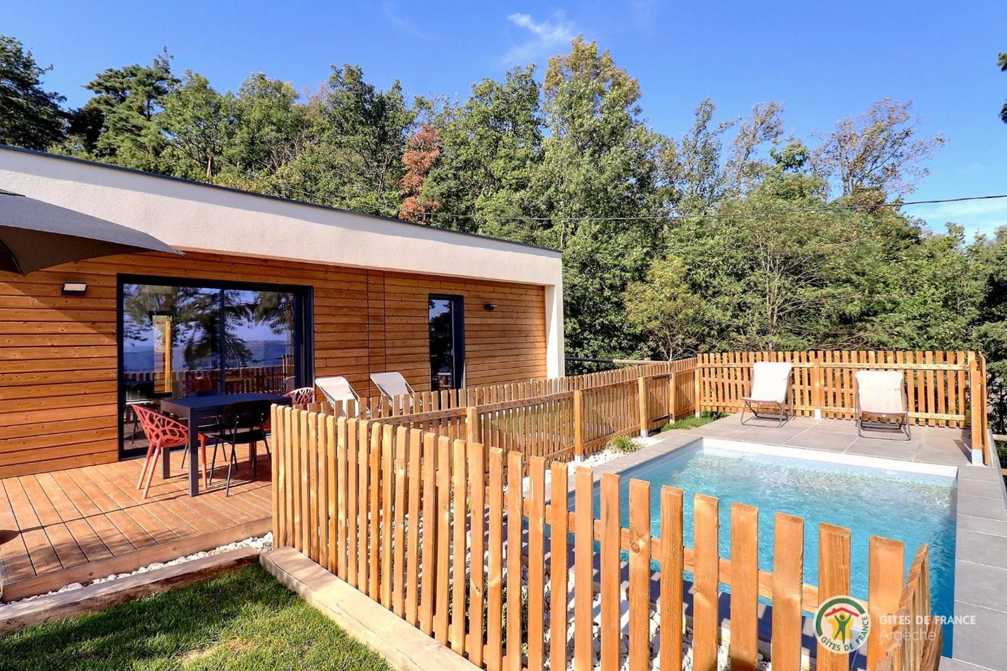 La Booa - Ecolodge En Ardeche - Piscine Privee - Ecolodgite Ozon  Екстер'єр фото